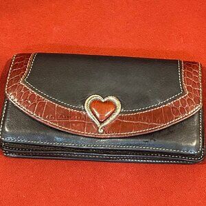 Brighton black peppled leather wallet